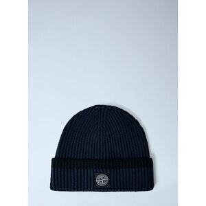 Stone Island Men Logo Motif Beanie Hat